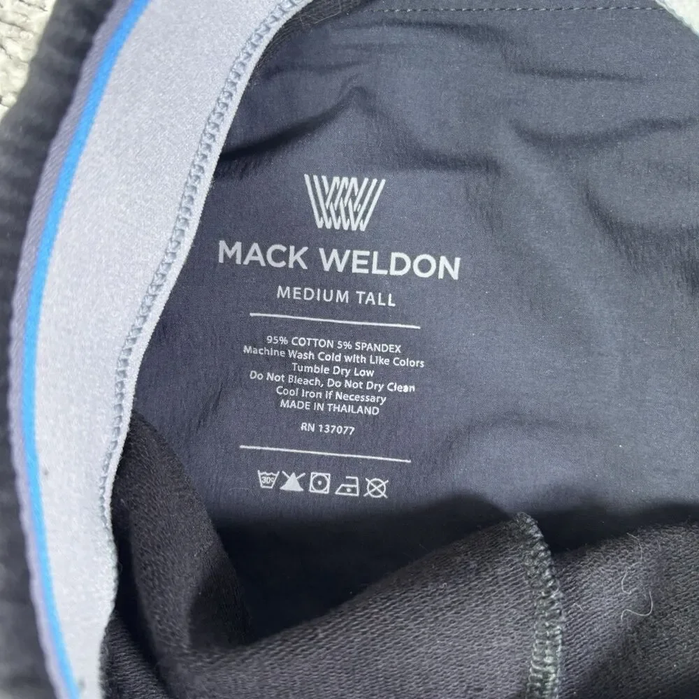 Mack Weldon For Daily Wear Pants Mens Medium TALL (MT) Black Activewear Training